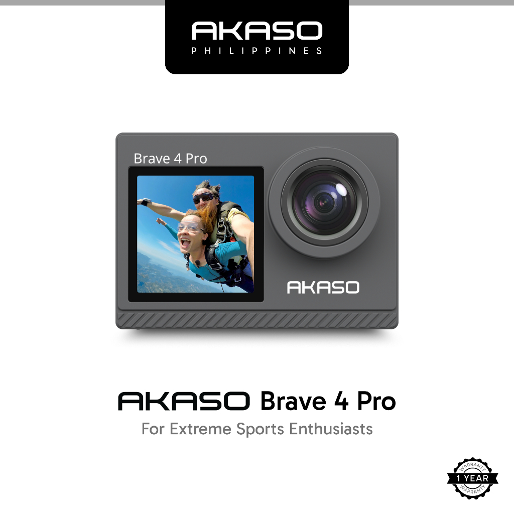 AKASO Brave 4 Pro l 4K30FPS Ultra HD Video l Dual Screens l Adjustable ...