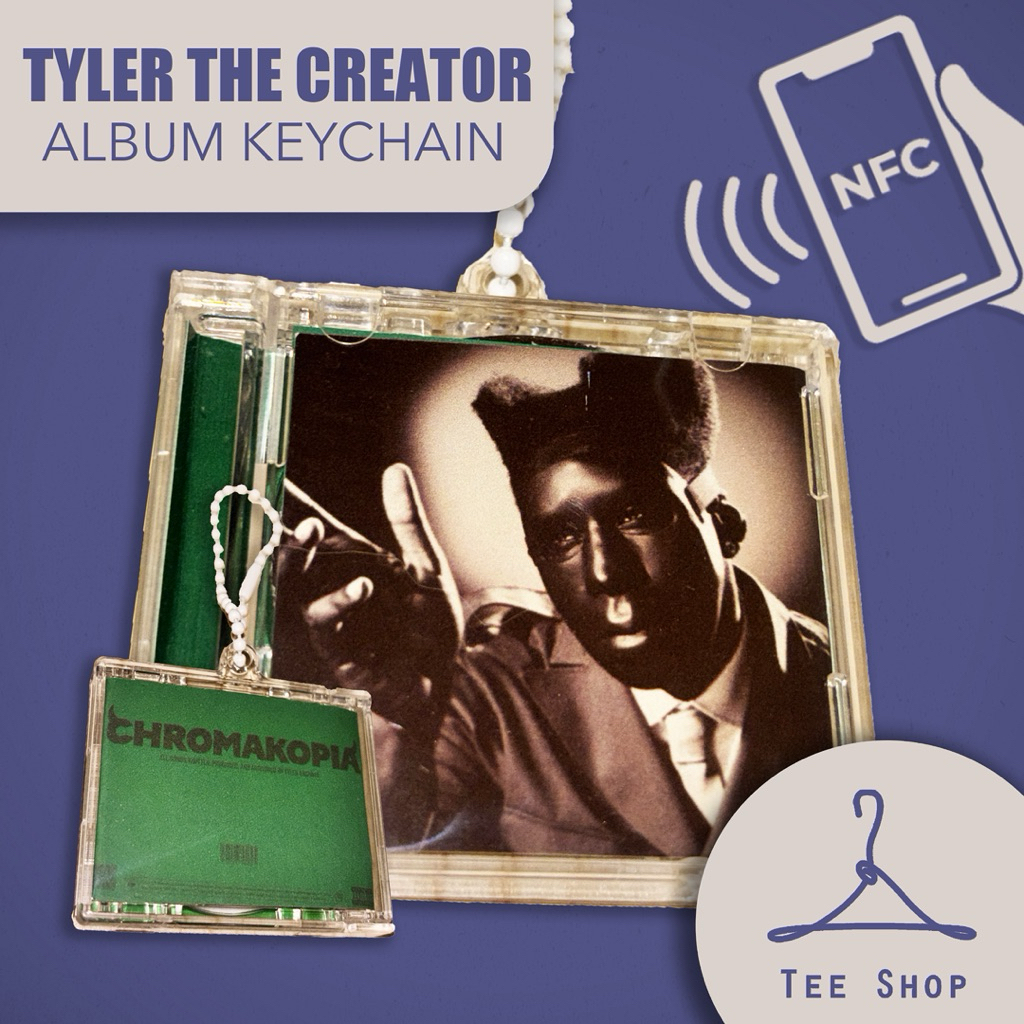 Tyler The Creator acrylic Keychain NFC Enabled (Spotify or Apple Music ...