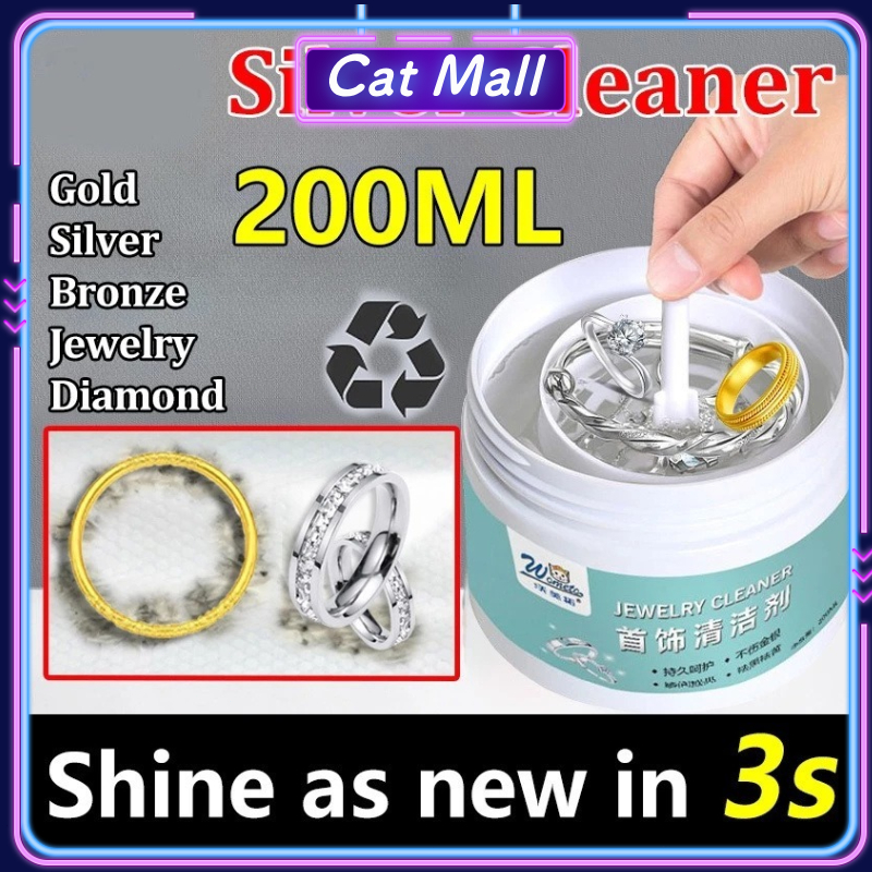 Gold Silver Cleaner Reusable Silver Cleaner Liquid For Gold Diamonds ...