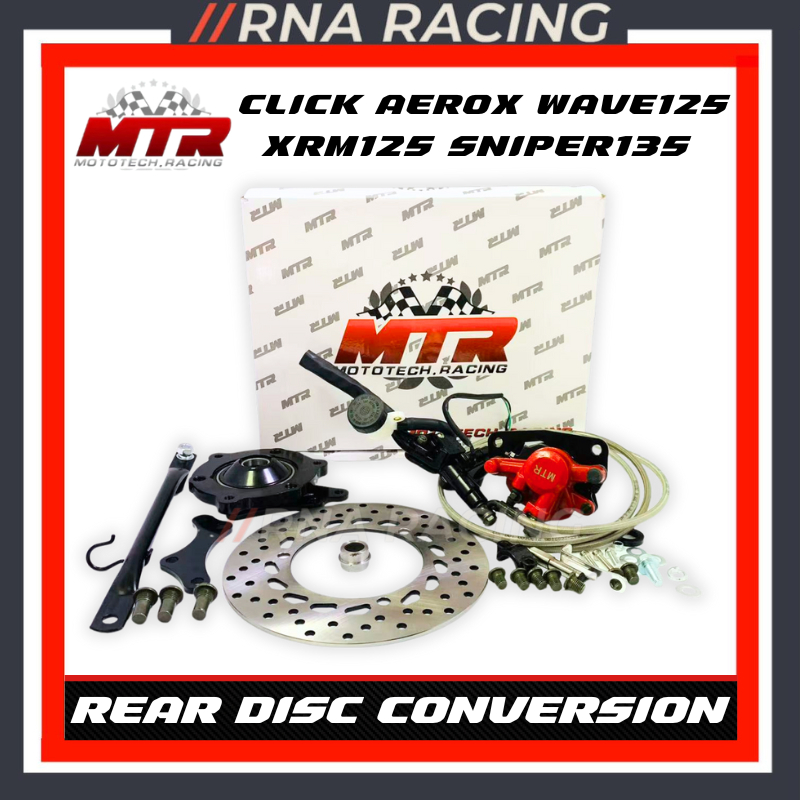 MTR Disc Brake Assy Rear Convertion Kit Set Sniper135 XRM125 Wave125 ...