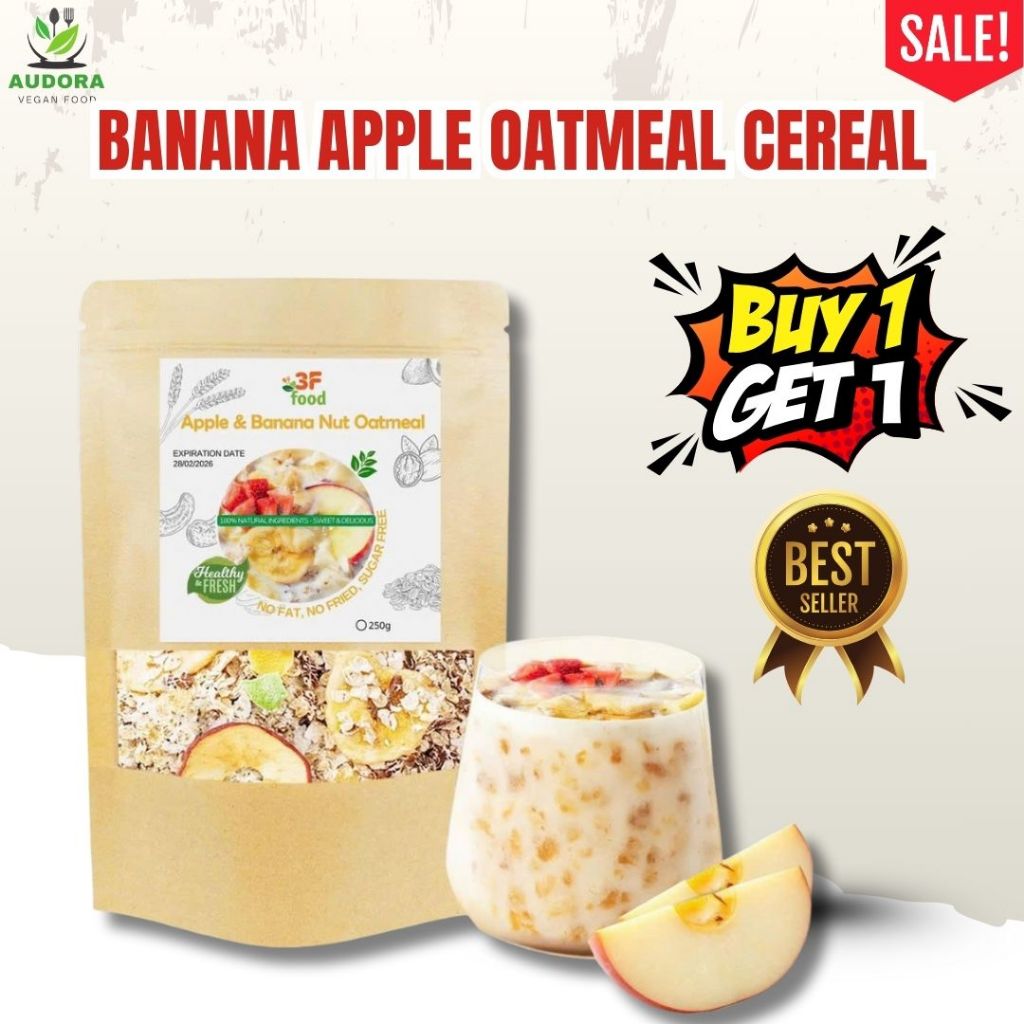 READY STOCK Banana Apple Oatmeal Cereal – Healthy Breakfast – High ...