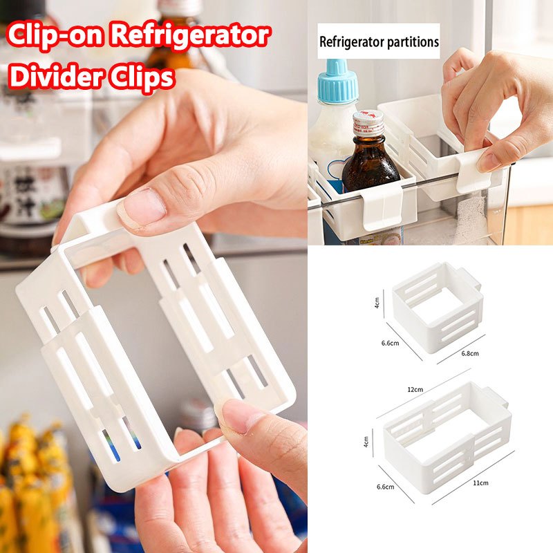 Expandable Refrigerator Side Door Bin Storage Adjustable Fridge Divider ...