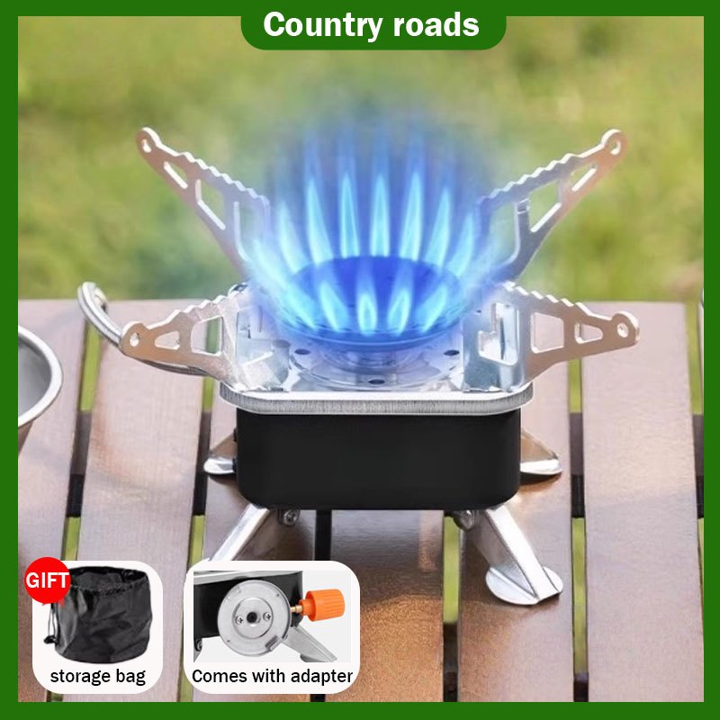 Portable Mini Card Type Stove square Stove Outdoor Folding Camping ...