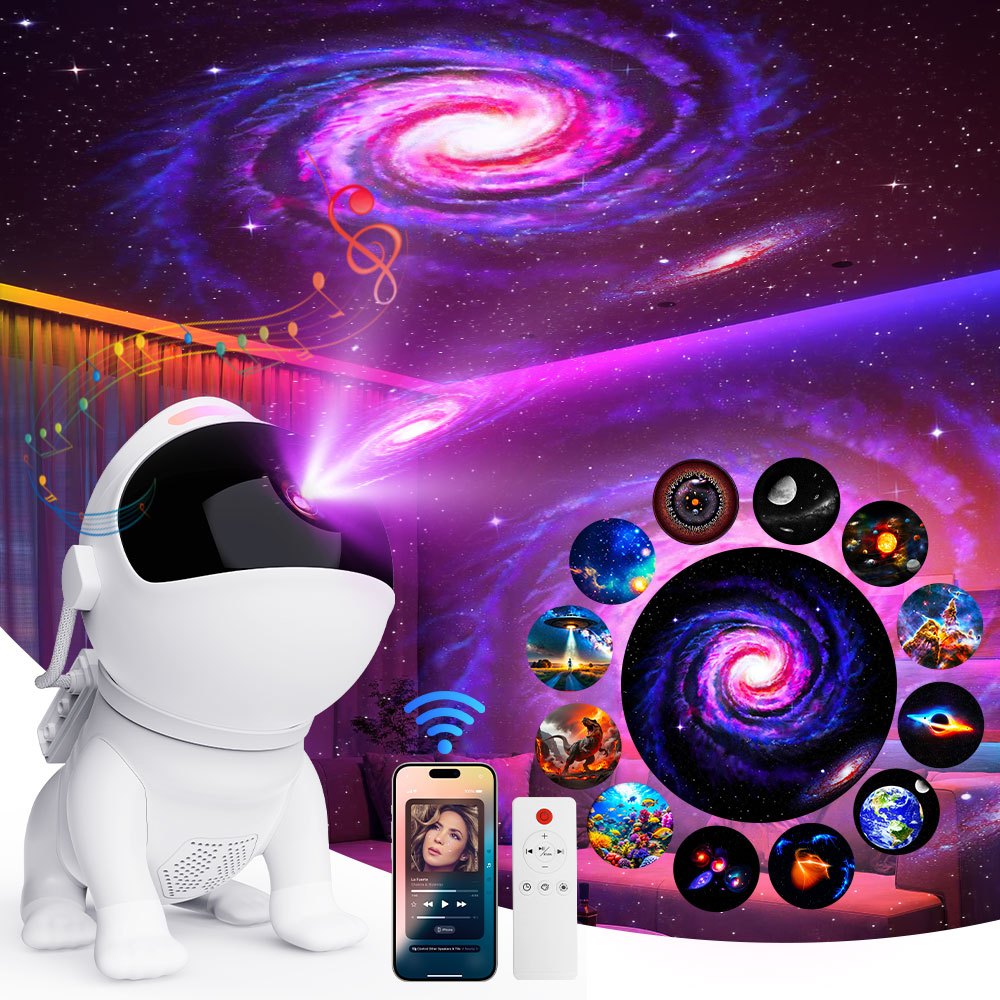 Starry Projector Light Chriatmas Space Dog Galaxy Projector for Bedroom ...