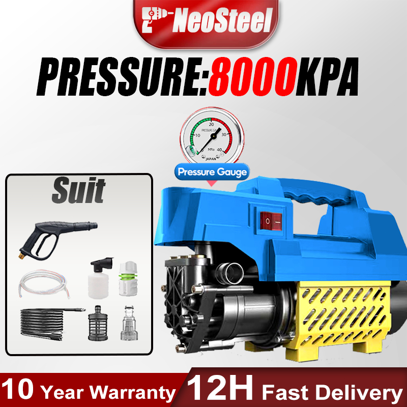 NeoSteel Pressure Washer Heavy Duty Portable Visual Pressure Gauge ...