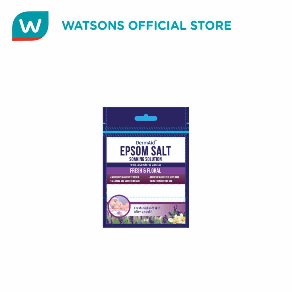 DERMAID Epsom Salt Lavender & Vanilla 50g | Shopee Philippines