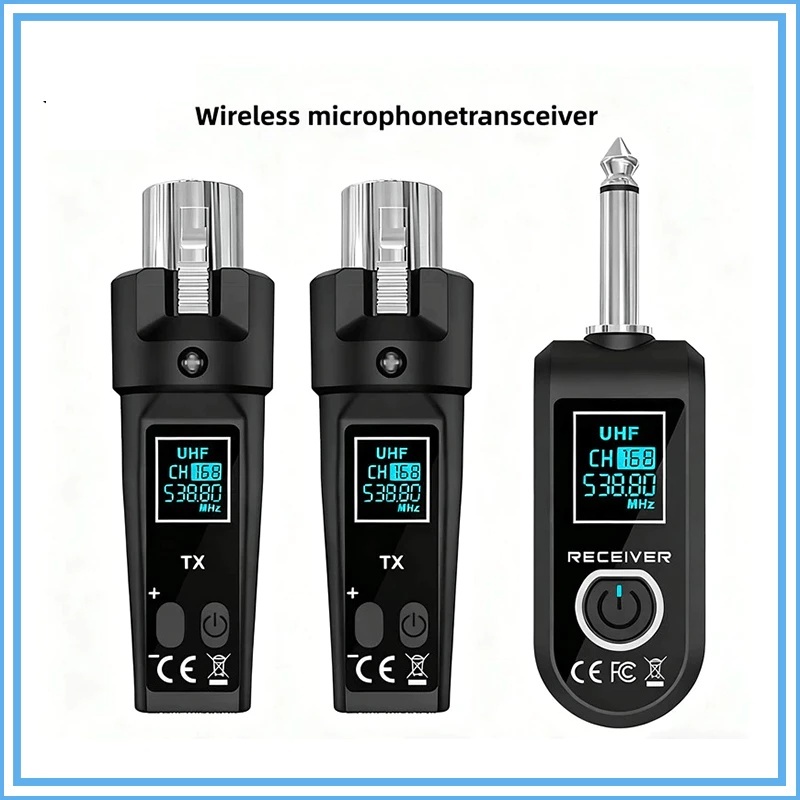 CROWMSTAR UHF Wireless Microphone Transmitter Receiver System for ...