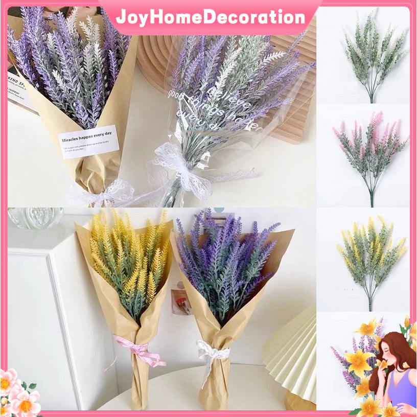 Artificial Lavender Plastic Lavender Artificial Flower Outdoor/Indoor ...