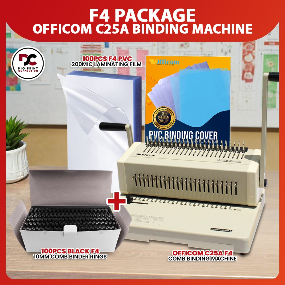 F4 Size Comb Binding Machine C25a (Long | Legal) Heavy Duty Binder ...