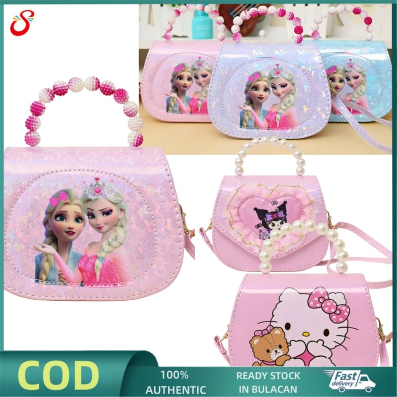 Princess Children Messenger Bag Girl Frozen Elsa Shoulder Bag Sofia ...