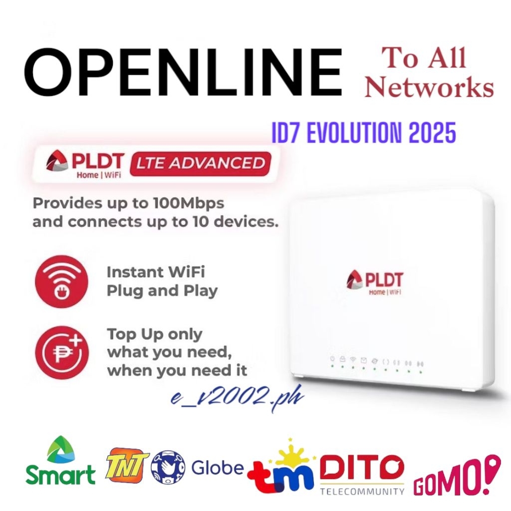 OPENLINE PLDT Home WiFi LTE-Advanced Model ID7 | Shopee Philippines
