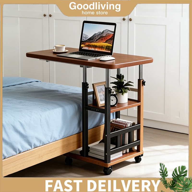 NEW3-Layer Laptop Table Side Table Adjustable Height Sofa Side Table ...