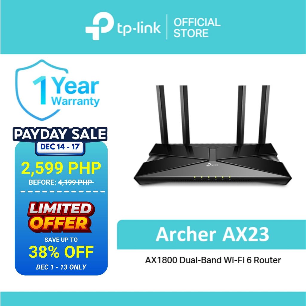 TP-Link | Archer AX23 | AX1800 | Wi-Fi 6 Router | OneMesh | Gigabit ...