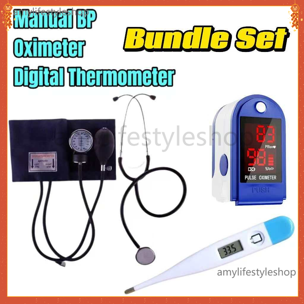 amylifestyleshop Manual blood pressure measurement+Digital Thermometer ...