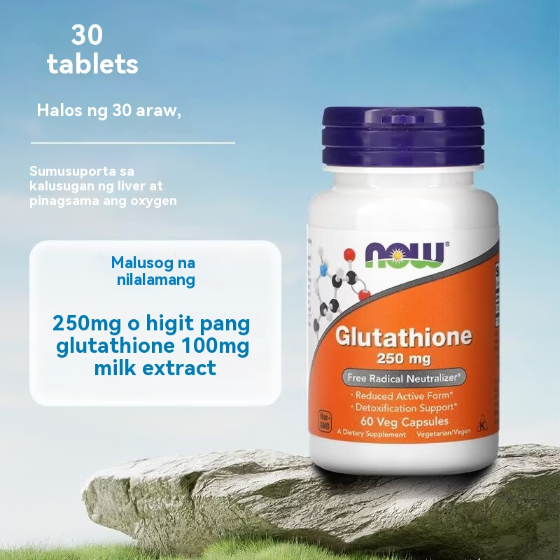 NOW Foods, Glutathione, 250 mg, 60 Veg Capsules exp:2027