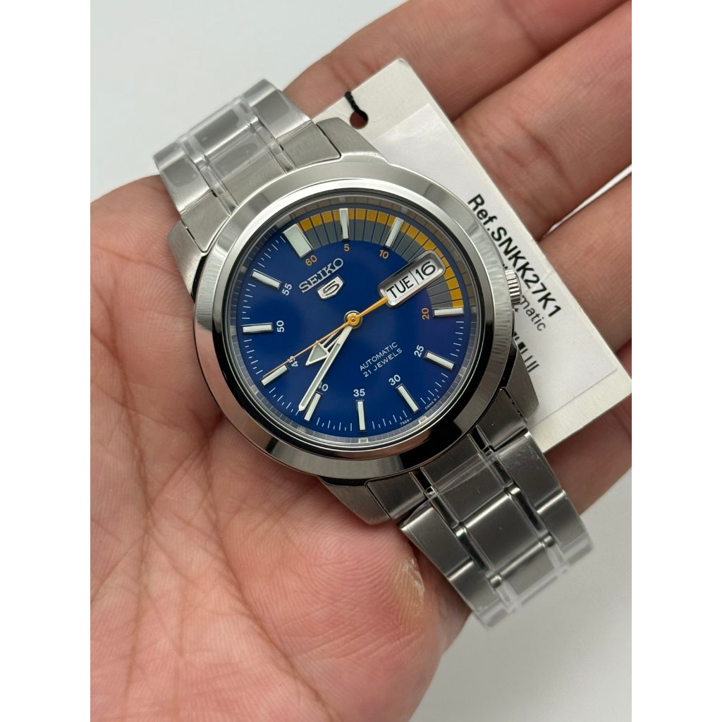 SEIKO 5 Analog Blue Dial (Speed Racer) Automatic Men's Watch SNKK27K1 ...