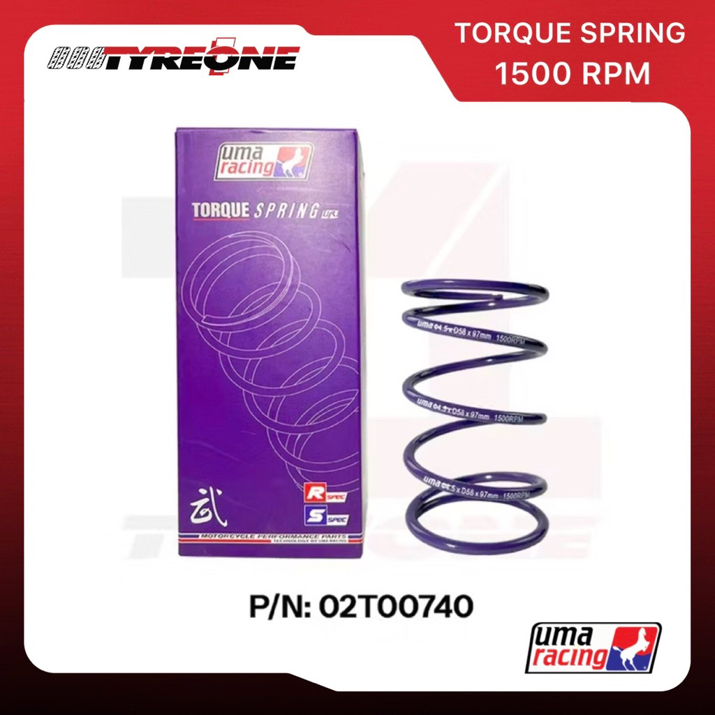 UMA Racing Torque Spring 1500 RPM Aerox / Nmax V1 & V2 02T00740 Purple ...