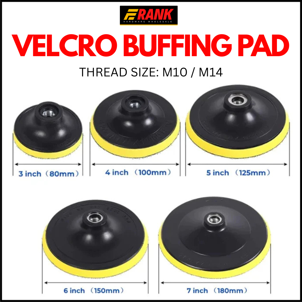 Backing Pad 3inch 4inch 5inch 6inch 7inch Velcro Polishing Pad M10 M14 ...