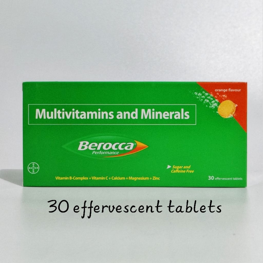Berocca Multivitamins and Minerals ORANGE FLAVOUR (30 tablets) | Shopee ...