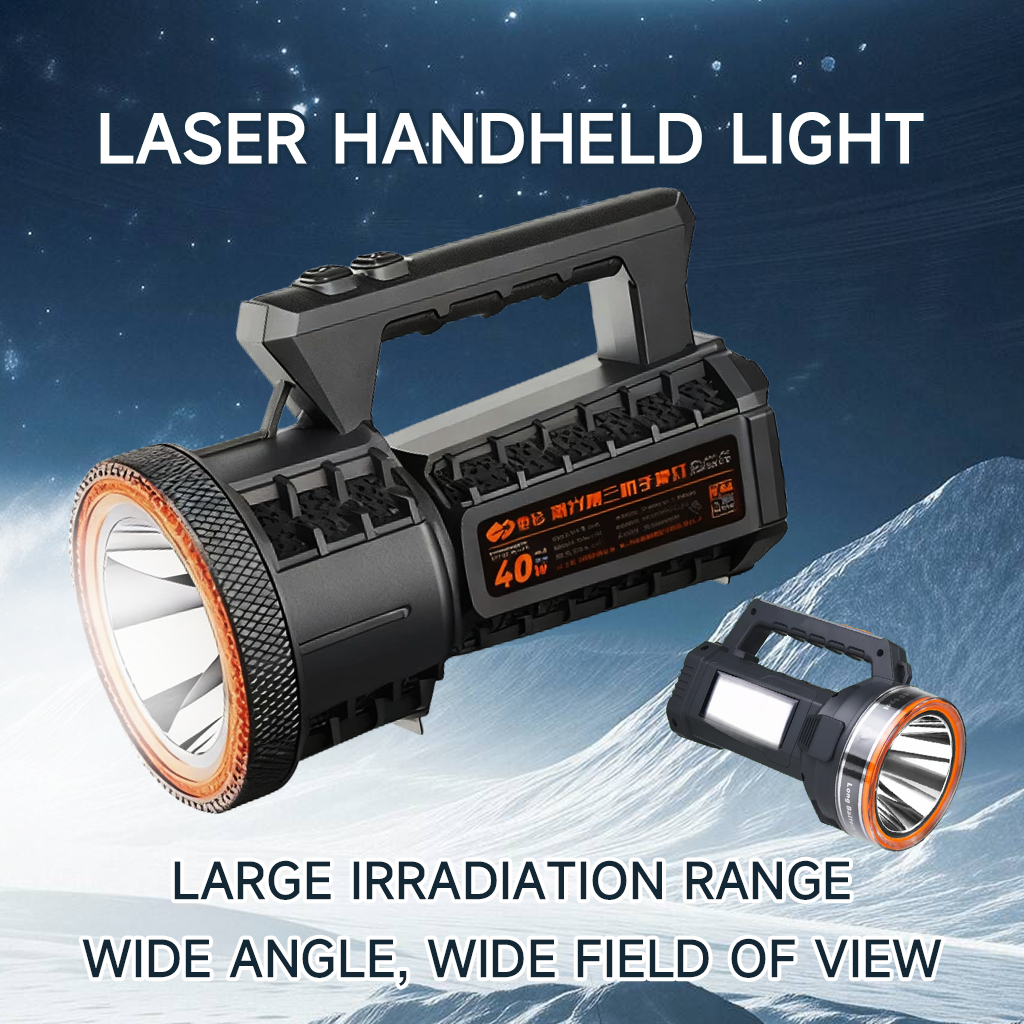 Handheld Large Super bright flashlight rechargeable heavy duty water ...