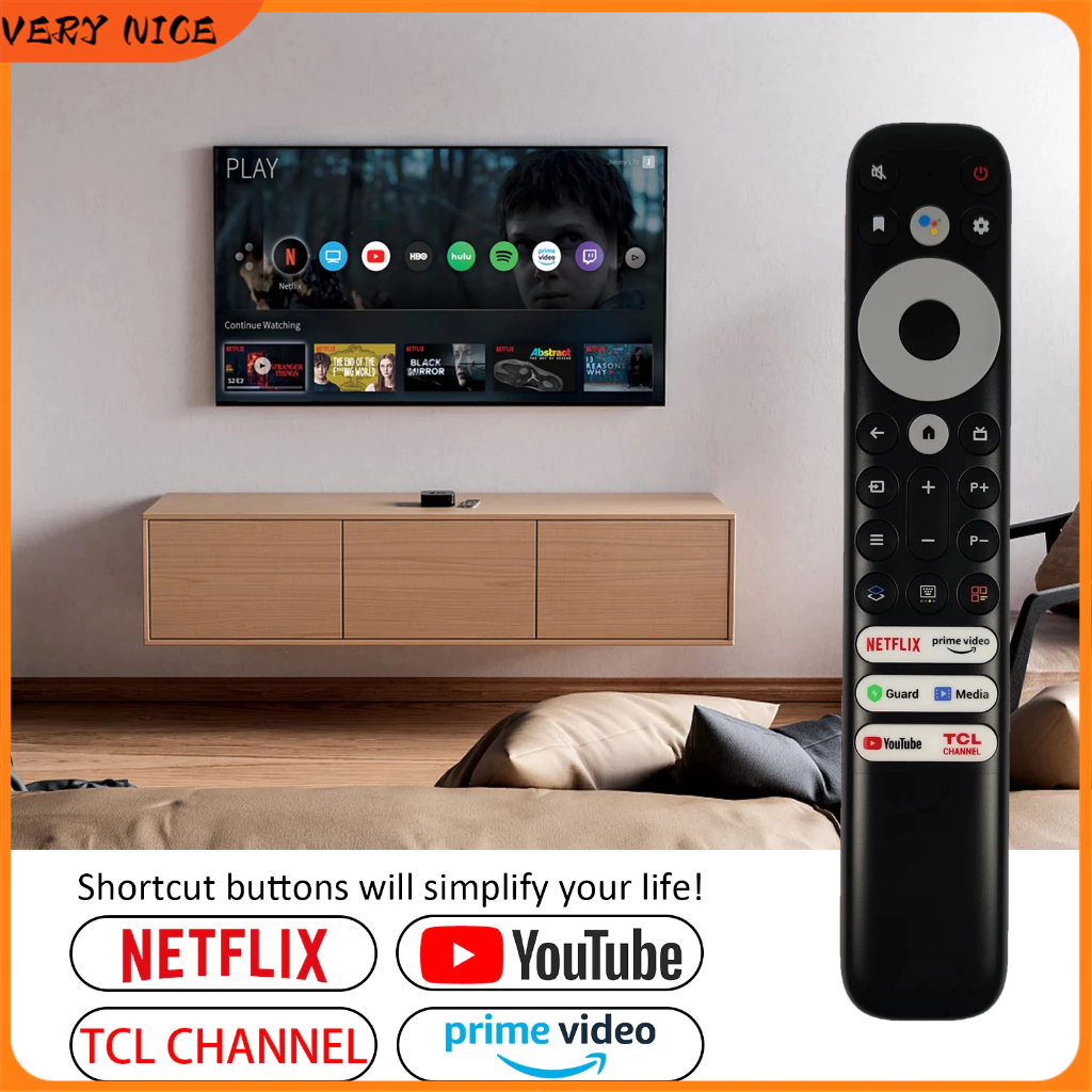 RC902V FMR4 Remote Control Replacement For TCL Mini-LED QLED 4K UHD ...
