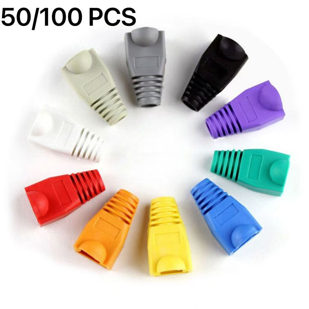 50/100pcs Rj45 rubberboots rubber boots rubberboot rubber boot for ...