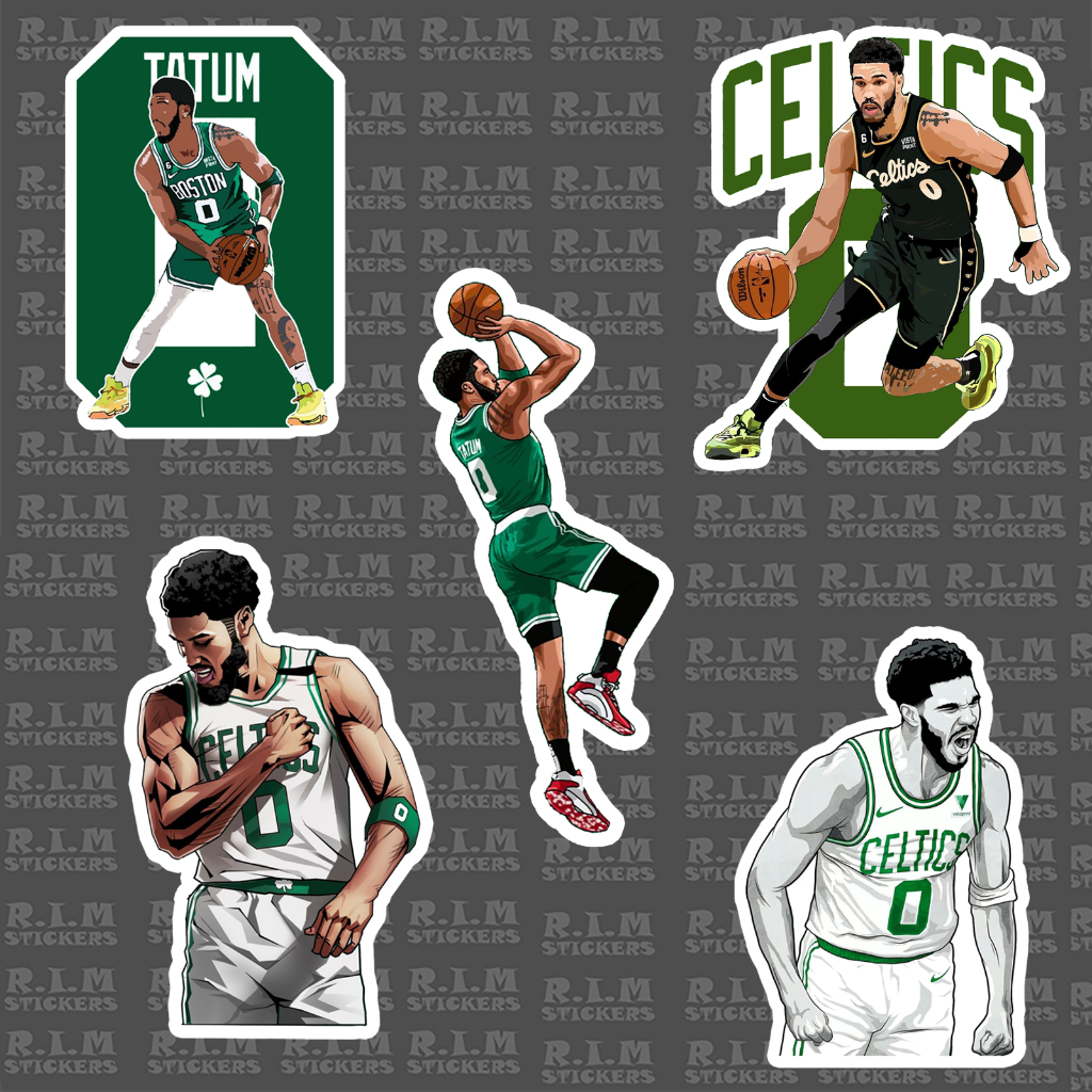Jayson Tatum Boston Celtics BASKETBALL NBA Vinyl Stickers Waterproof ...
