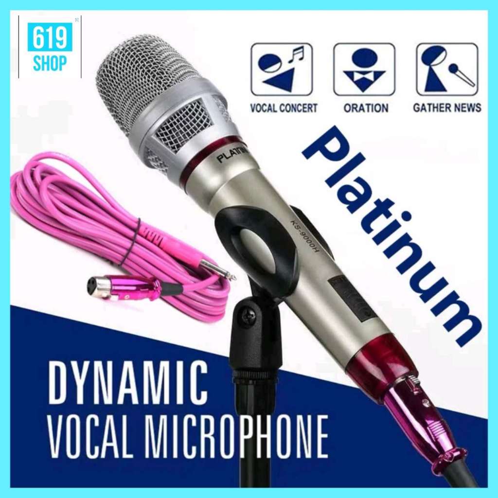 Lucky Platinum Dynamic Microphone Professional Wired KS-9000H For ...