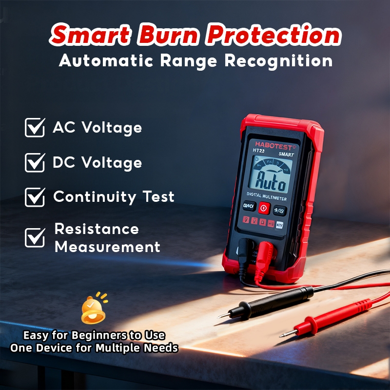 Smart Digital Multimeter 600V AC/DC 4000 Counts NCV High Precision Data ...
