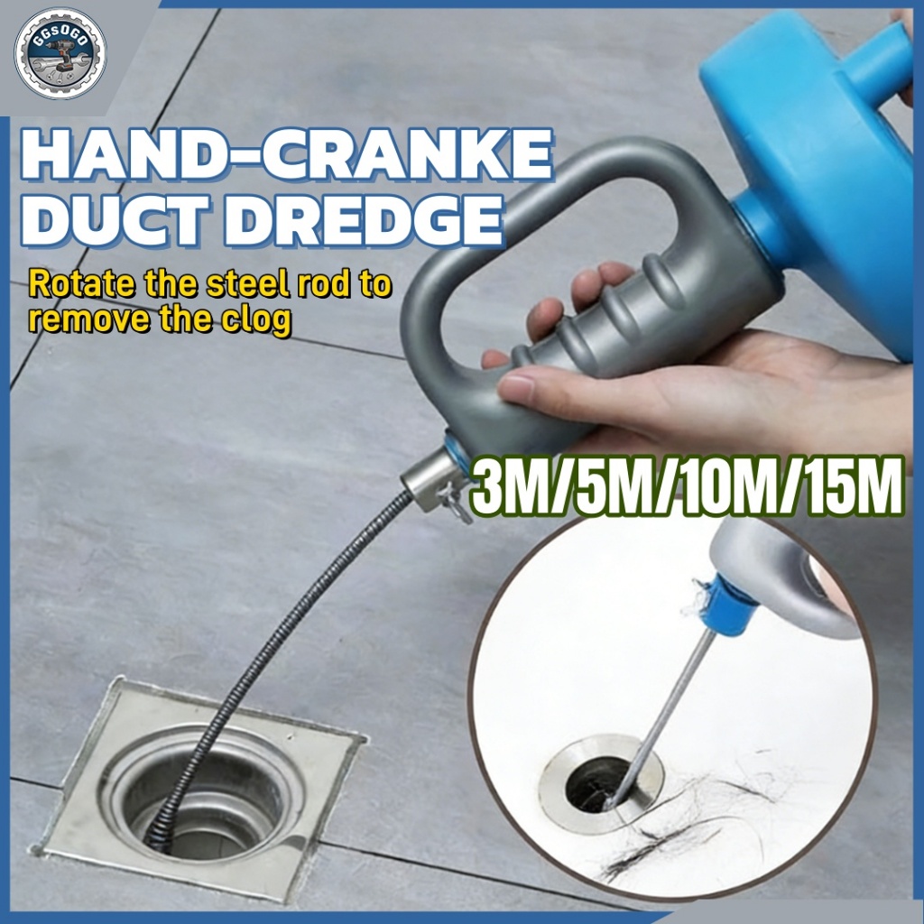 Drain Unblocker Tool Clog Flexible Auger Snake Rod SinkTub Sewer ...