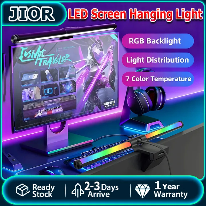 LED Monitor Light Bar Dimmable Touch Screen Hanging Lights Powered by ...