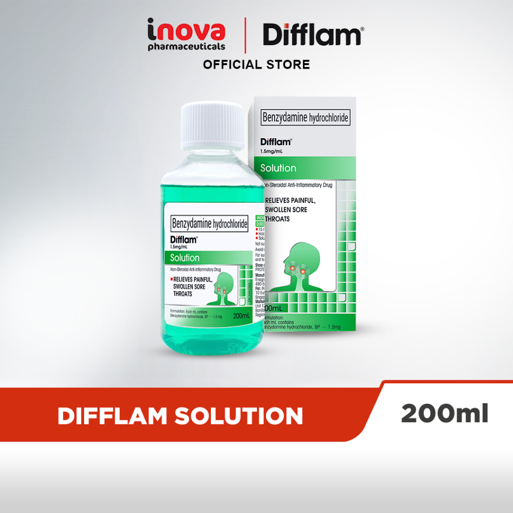Difflam Solution 200ml | Shopee Philippines