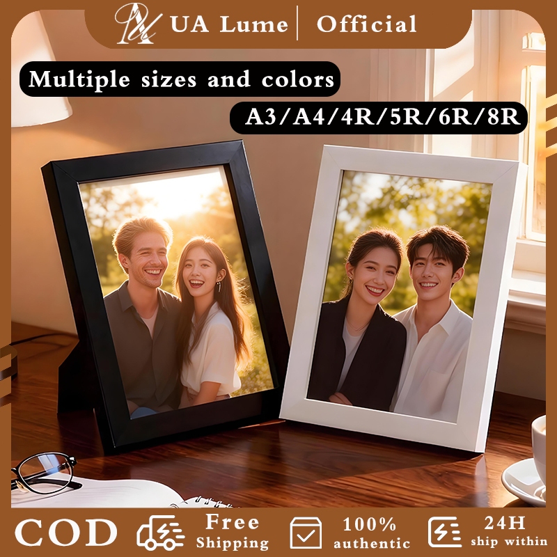 UA Decor | Picture Frame A4/4R/5R/6R/8R Wooden Wall Decor Picture ...