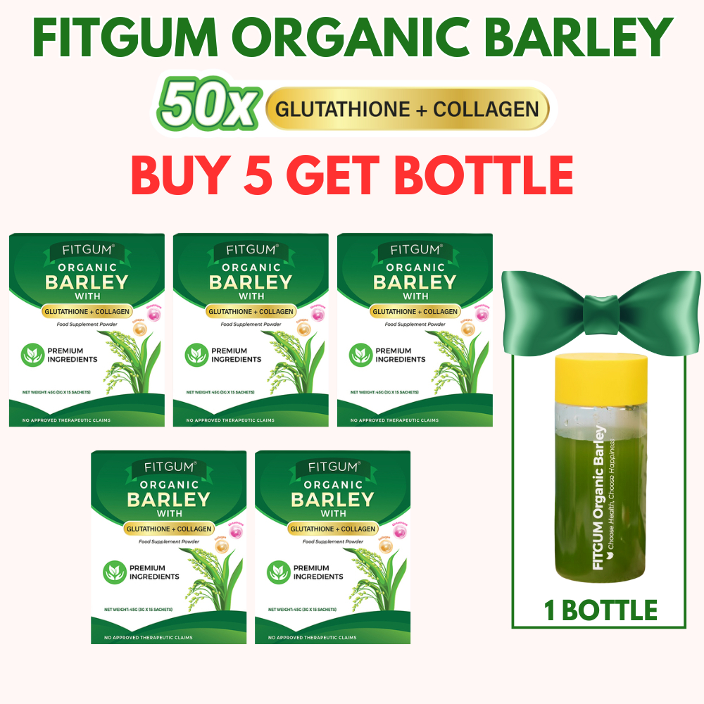 buy glutathione for nebulizer FITGUM Organic Barley Grass Powder Glutathione Detox Slimming Drink Weight  Loss Brighten Skin
