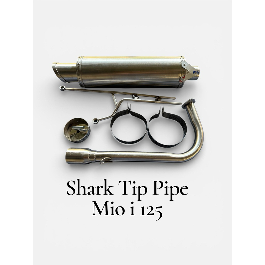 Shark Tip Pipe for Mio i 125( fullset 28mm straight elbow & canister ...