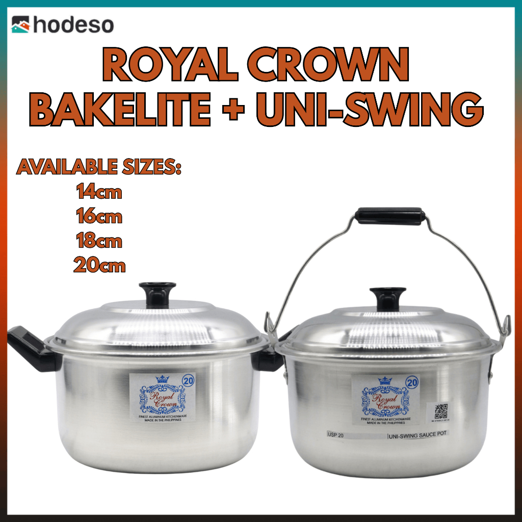 Hodeso Royal Crown Aluminum Sauce Pot Uni-Swing and Bakelite Bundle ...