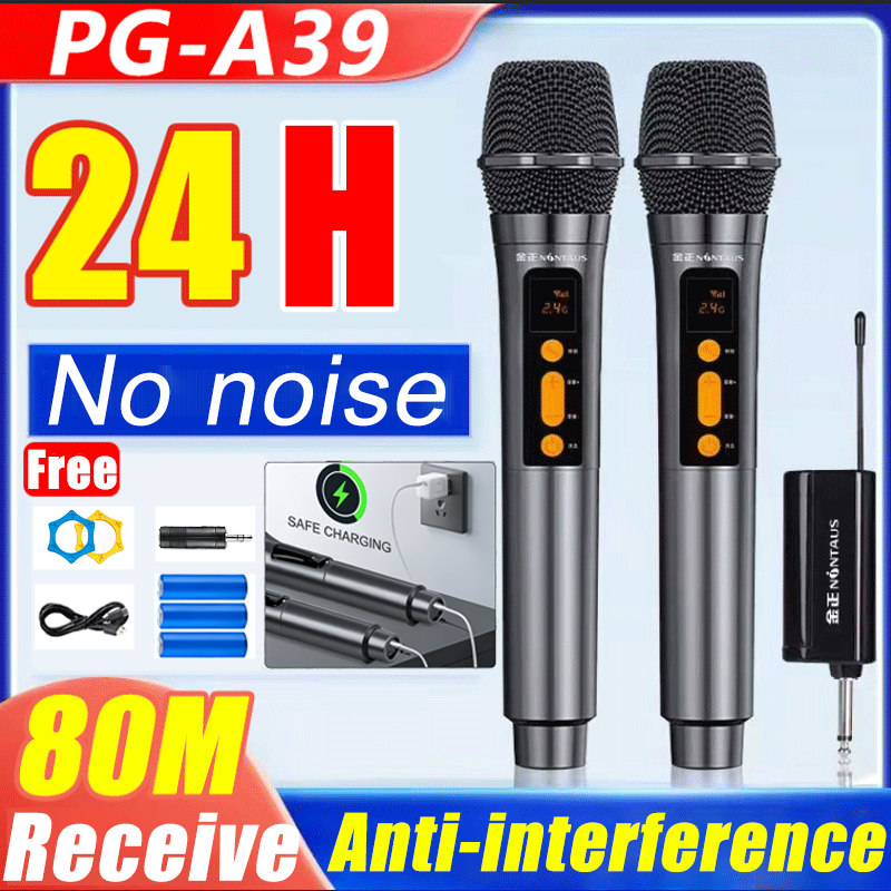 Professional Bluetooth Wireless Microphone for videoke UHF Dual ...