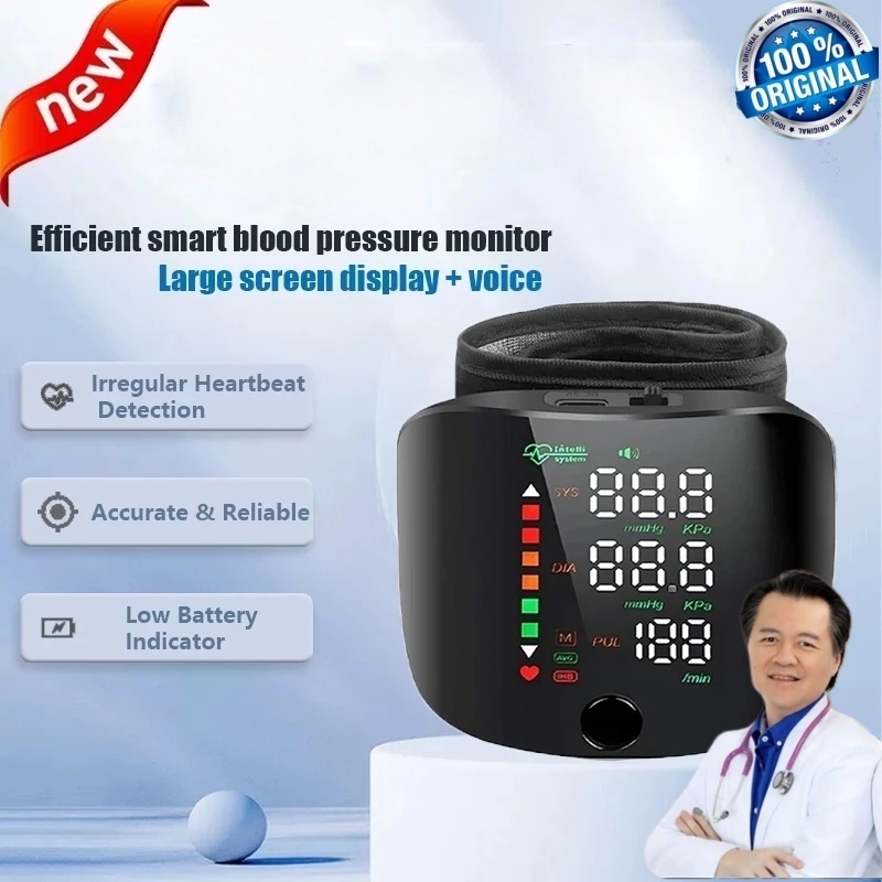 Blood Pressure Digital Monitor HD Large Screen Voice Touch Screen ...