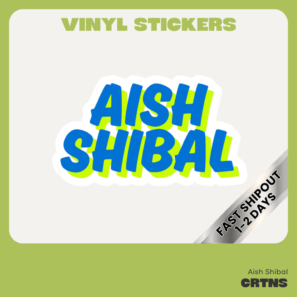 Aish Shibál [Korean] Stickers | Vinyl Waterproof Matte Sticker | Witty ...