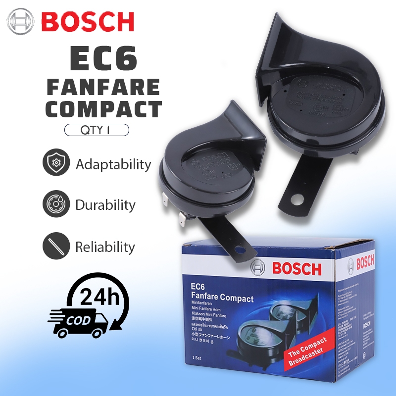 Bosch Compact Horn EC6 12v 400Hz/500Hz Car And Motorcycle Waterproof ...