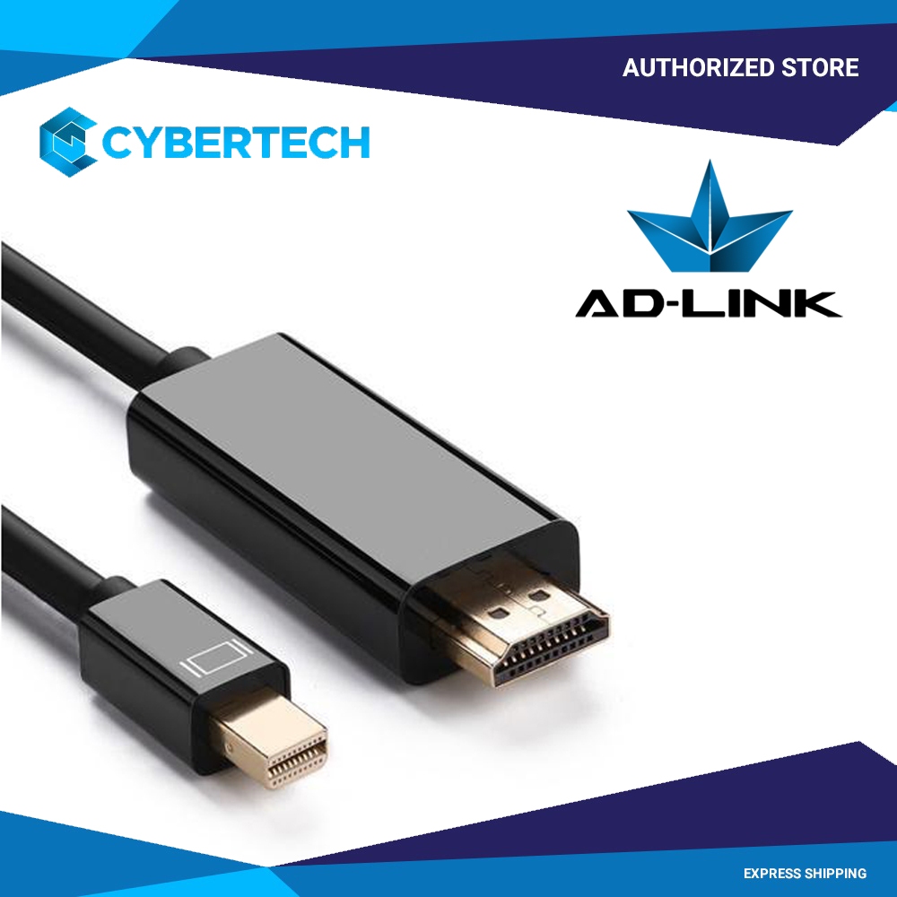 AD-Link CM5208 MINI DP TO HDMI Cable Adapter 1.8Meters, Mini Display ...