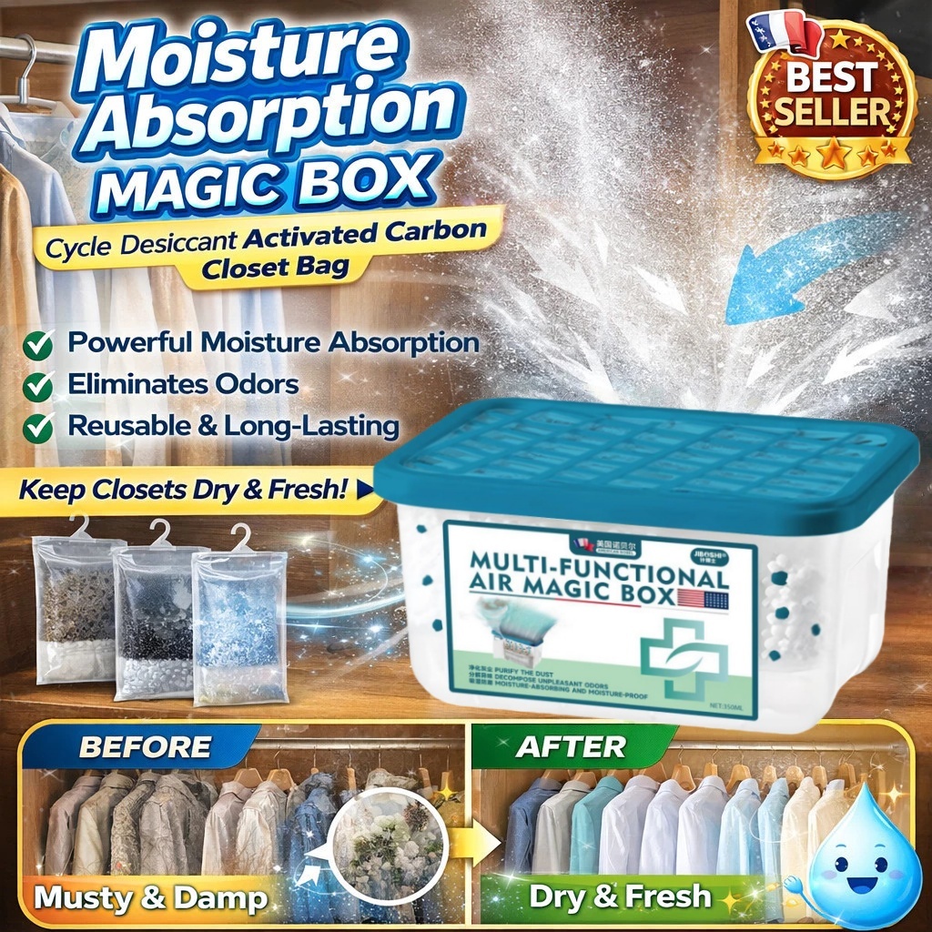 Air Purifier Dust Removal Magic Box Moisture Absorber Dehumidifier Odor ...