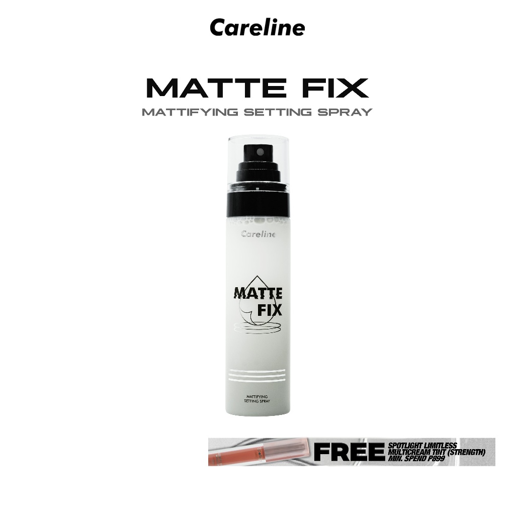 CARELINE MATTE FIX MATTIFYING SETTING SPRAY 100ML | Shopee Philippines