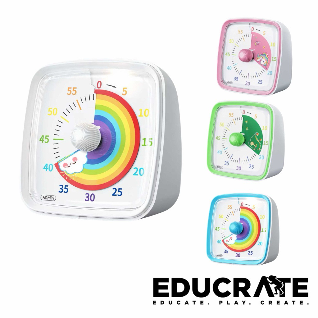 EducratePH Visual Timer 60 Minutes | Countdown Learning Timer for Study ...