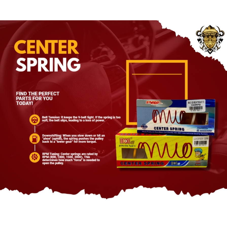 CENTER SPRING 1000RPM 1200RPM 1500RPM FOR MOTORCYCLE 1101@/SPEED THAI ...