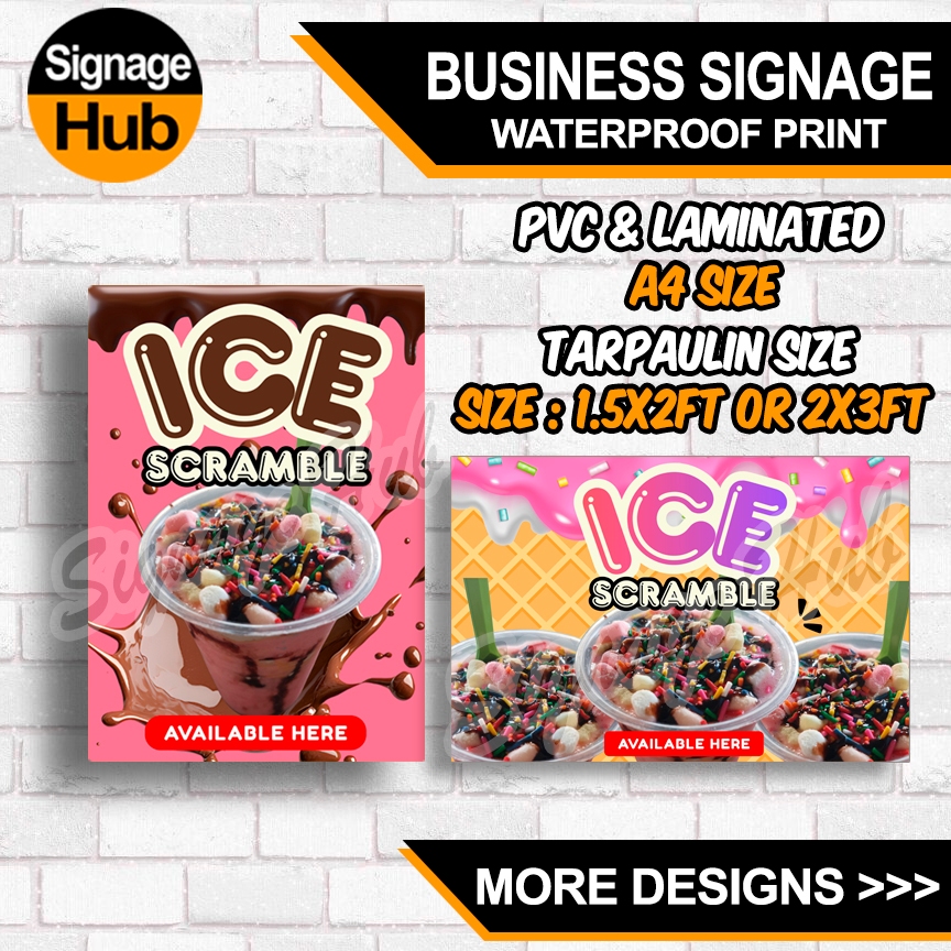 Shop signage ice for Sale on Shopee Philippines