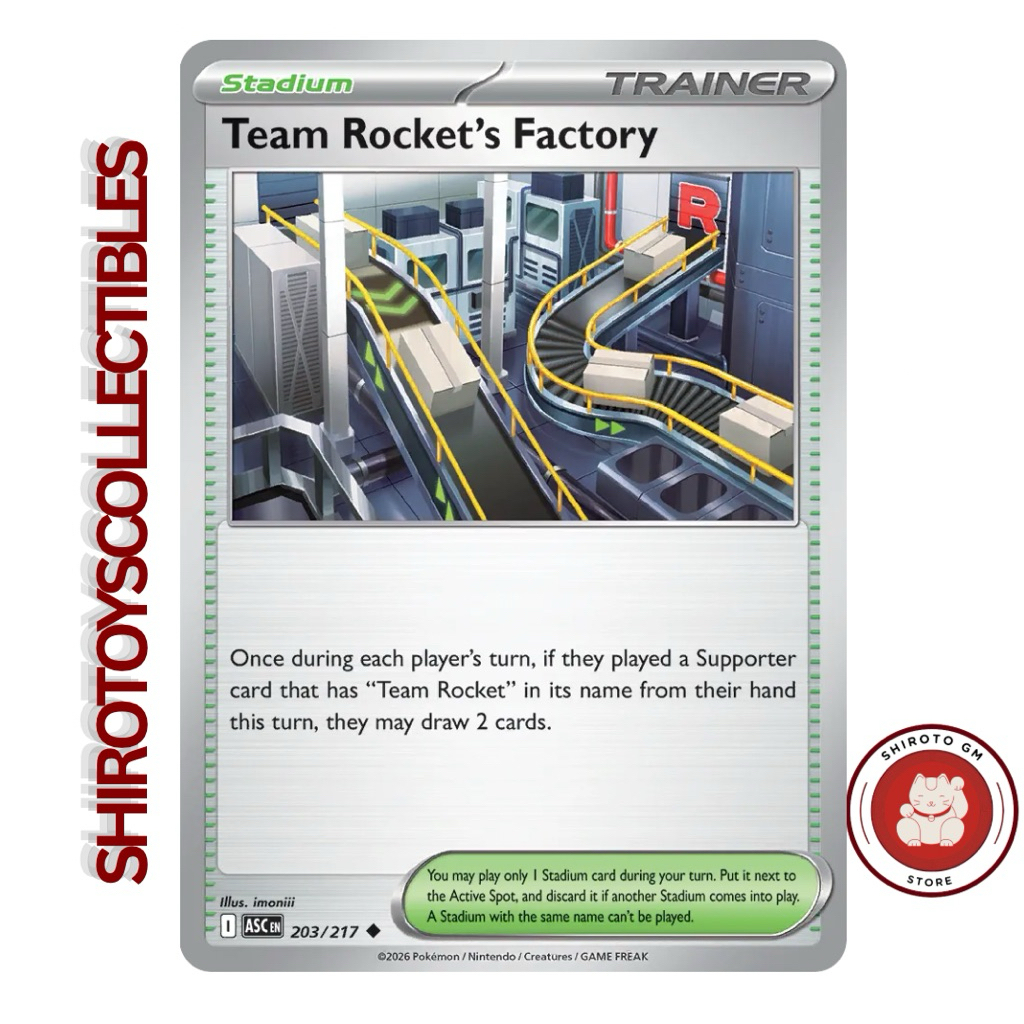 Pokemon TCG: Team Rocket’s Factory - 203/217 - ASC: Ascended Heroes ...