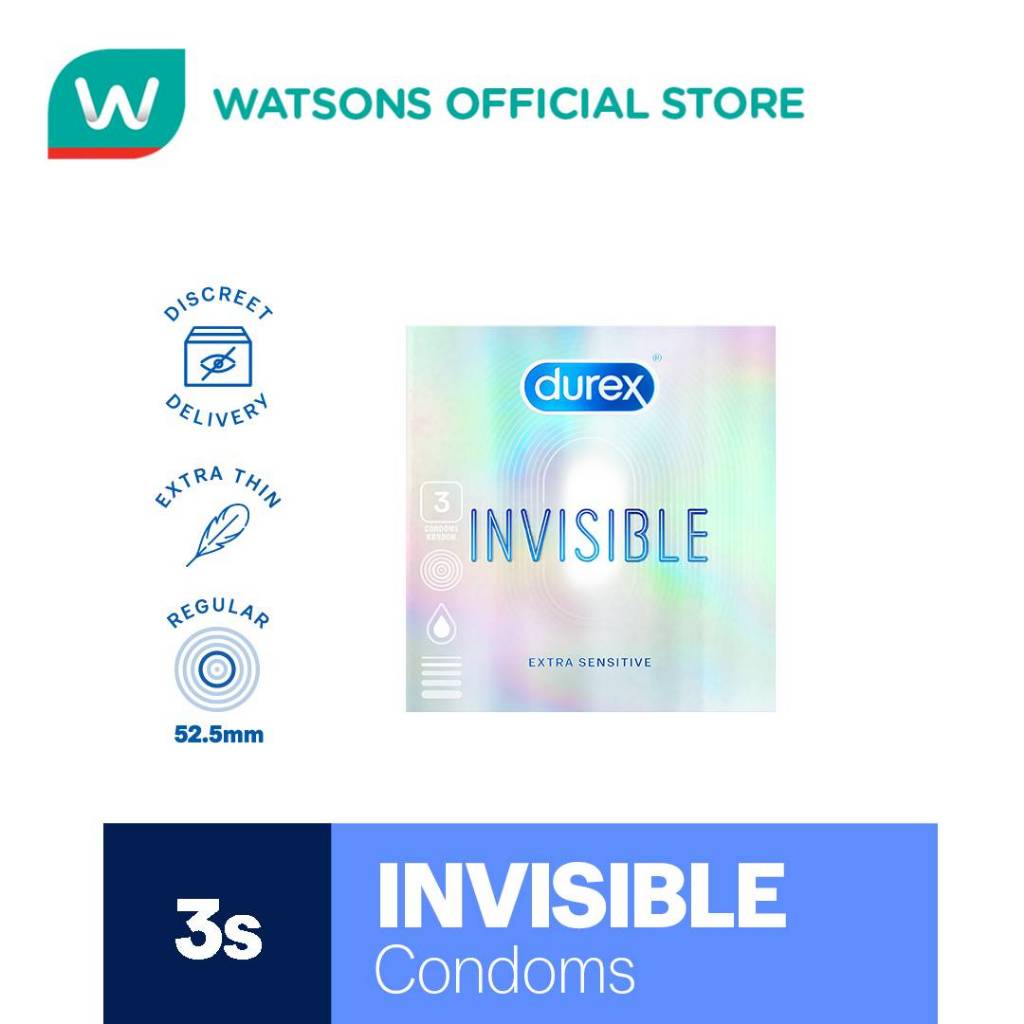 DUREX Condoms Invisible Extra Sensitive 3s | Shopee Philippines