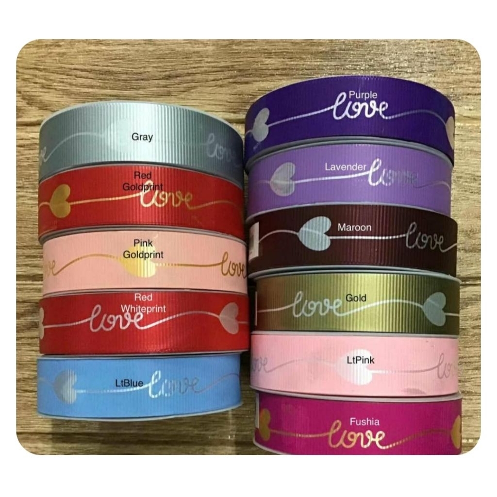 korean plastic ribbon/heart | Shopee Philippines