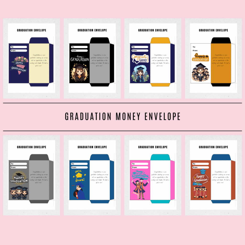 Customized Graduation Chip Bag & Money Envelope | Customized Grad ...